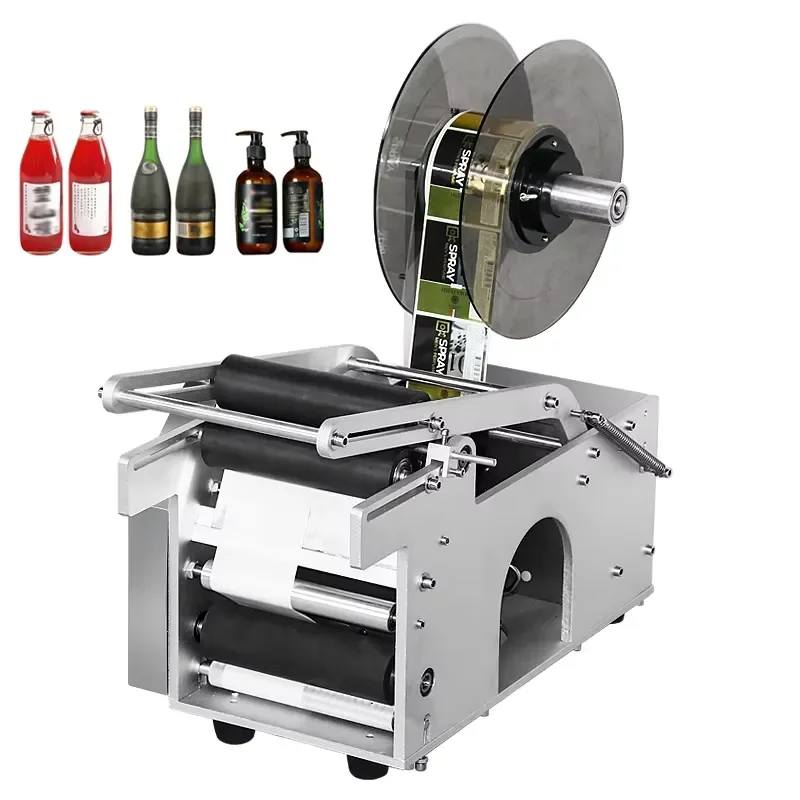 Reliable Mylar bag semi-automatic labeling machine CH50 manual circular labeling machine