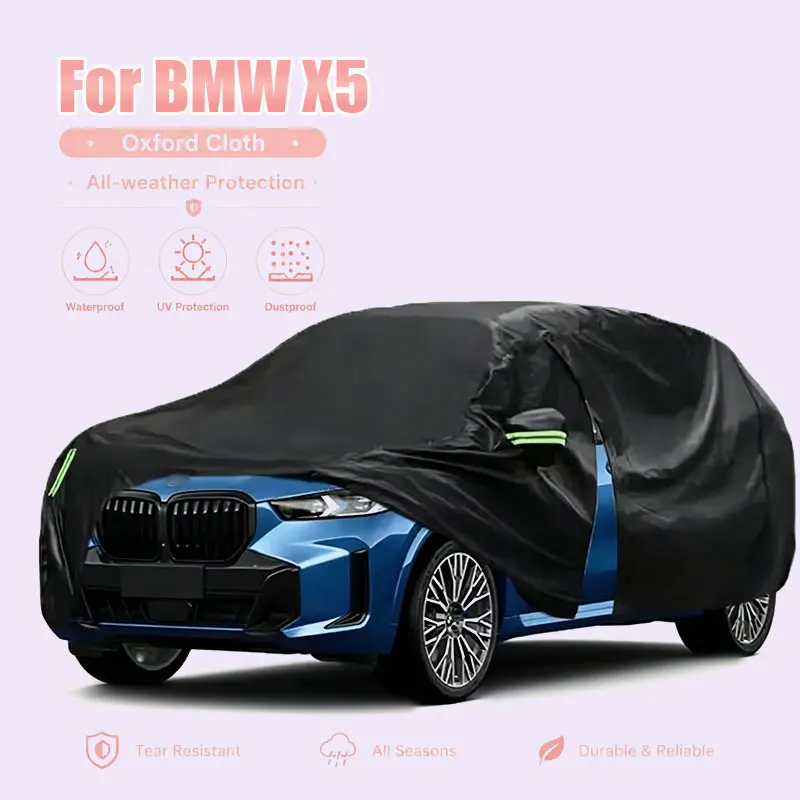 

For BMW X5 Full Car Cover Side Zipper Waterproof Dustproof Sun Protection Outdoor Exterior Accessories