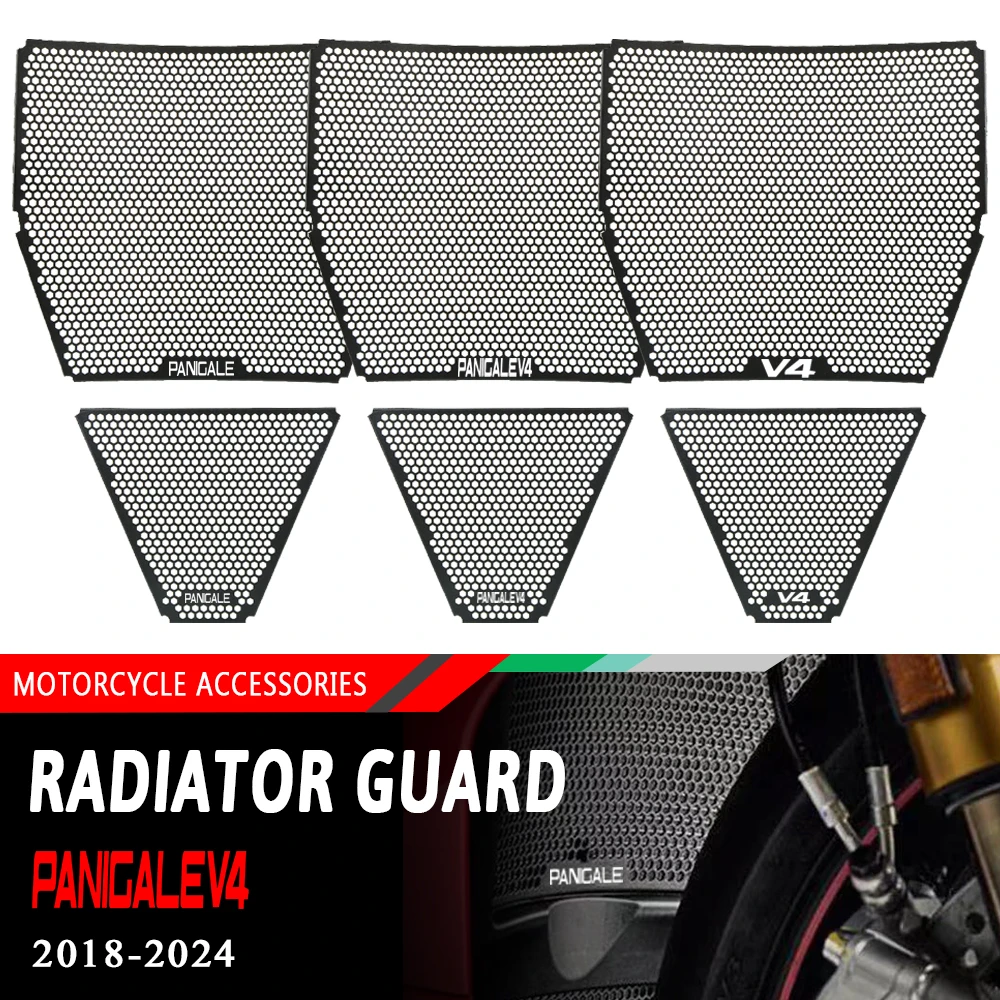 For Ducati Streetfighter V4 S SP SP2 2020 2021 2022 2023 2024 2025 2026 Motorcycle CNC Radiator Guard Cover Oil Cooler Protector