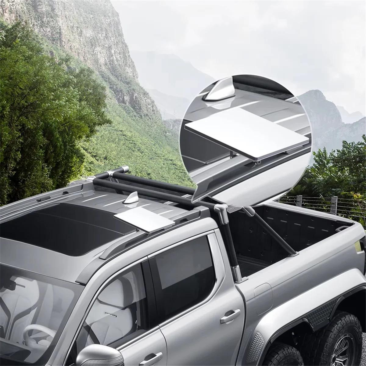 2025+ SK0096 for Mini Roof Rack Mount Aluminum Alloy Compatible with for Mini Easy Installation and Removal