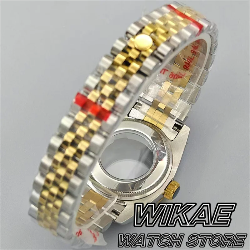 31mm High Quality Stainless Steel Women's Watch Case Silver Rose Gold Coated Case Sapphire Glass Waterproof For NH05 Movement
