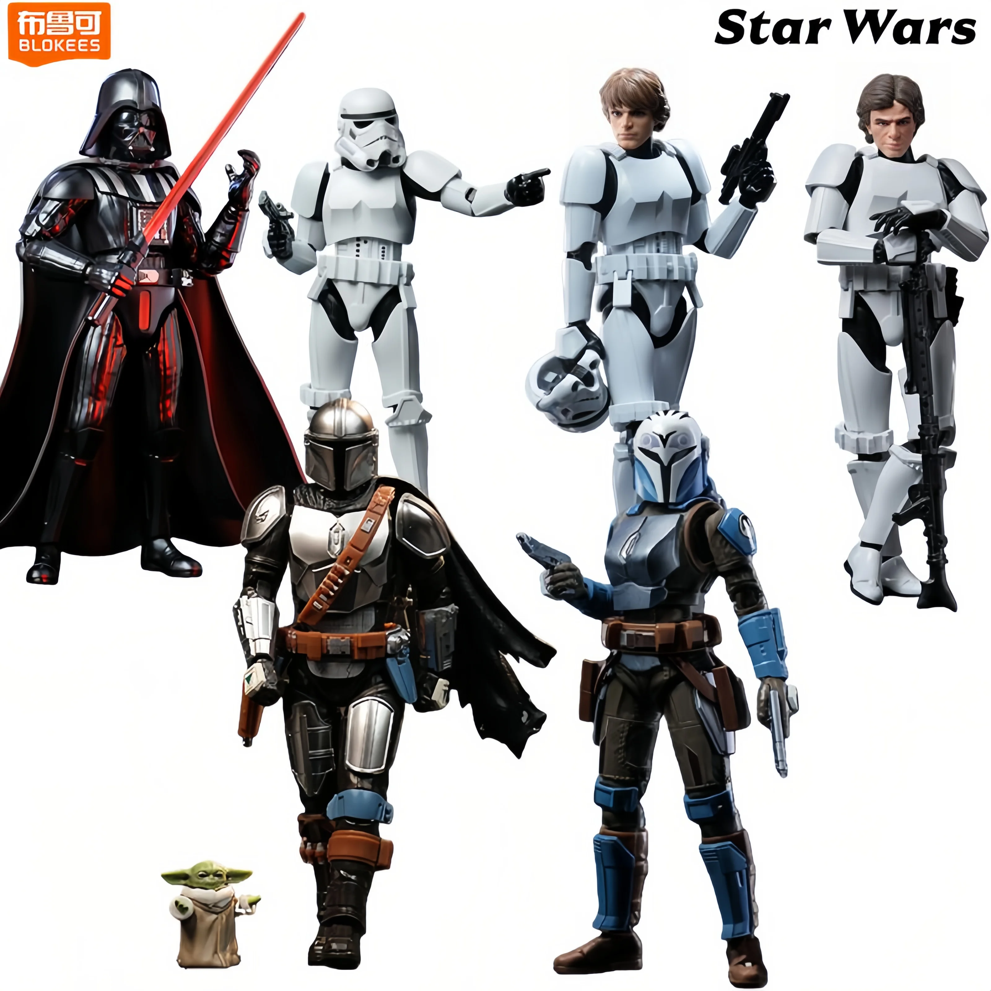 blokees-スターウォーズ-ダース・ベイダー-ディン・ジャリン-グローグ-インペリアル・ストームトルーパー-クラスバージョン-おもちゃ-アクションフィギュア-組み立て式ギフト