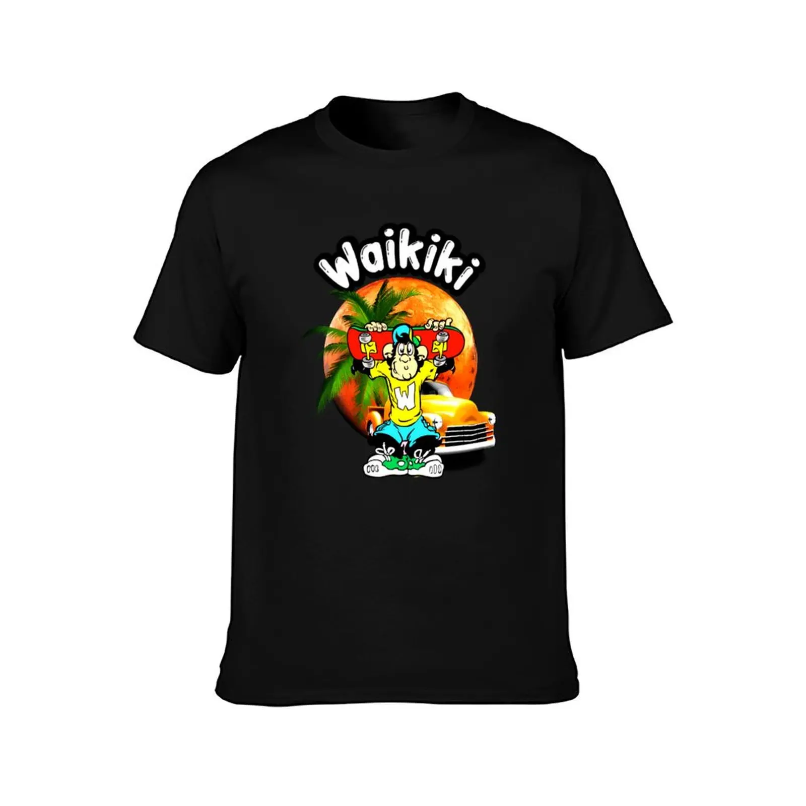 Waikiki, friends T-Shirt Modern Print Casual T-Shirt