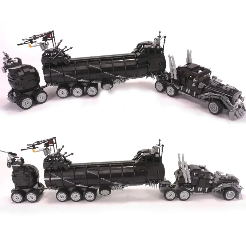 Nieuw Op Voorraad 3300PCS Mad Movie Series Gemodificeerde De War Rig Max War Rig Truck Speelgoed Serie Model Bouwsteen bakstenen Kid Geschenken