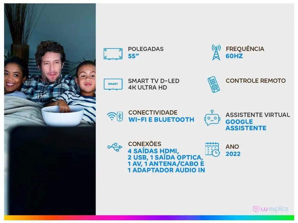 Smart TV 55 ”4K Ultra HD D-LED Aiwa IPS Android