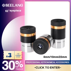 FMC Coating HD Eyepiece for Astronomical Telescope, Monocular Eyepiece, 62 Degree, Ultra Wide Angle, 4mm, 10mm, 23mm, 1.25 in UW