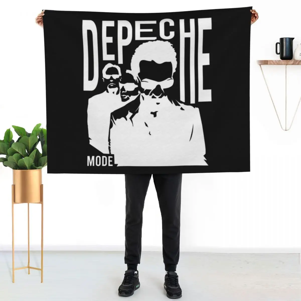 

depeche synthpop mode Throw Blanket Flannel Fleece Soft Warm Throw Blanket