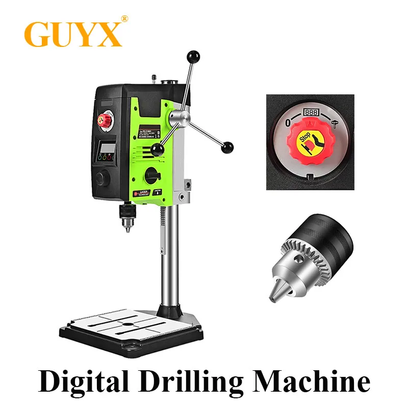 Digital Desktop Drilling Machine Aluminum Alloy  Portable Multi-function High-precision Drilling And Milling Machine With LED