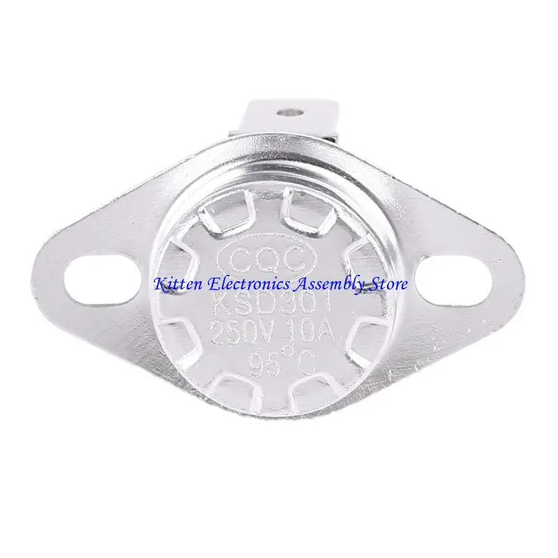 96GD KSD301 250V 10A 95°C Normal Close NC Temperature Controlled Switch Thermostat