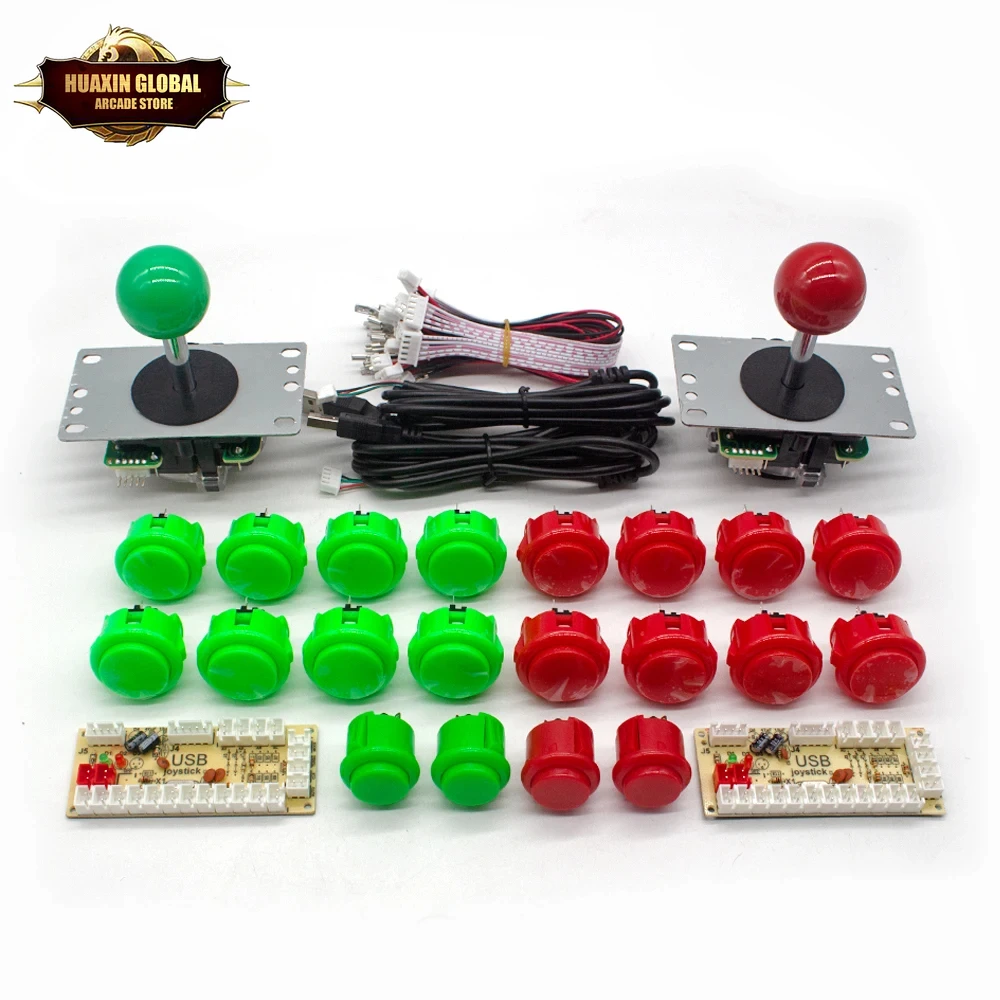 High Quality Push Button Arcade Joystick DIY Zero Delay Encoder PC to Rasberry PI PS3 Sanwa Joystick Arcade game console