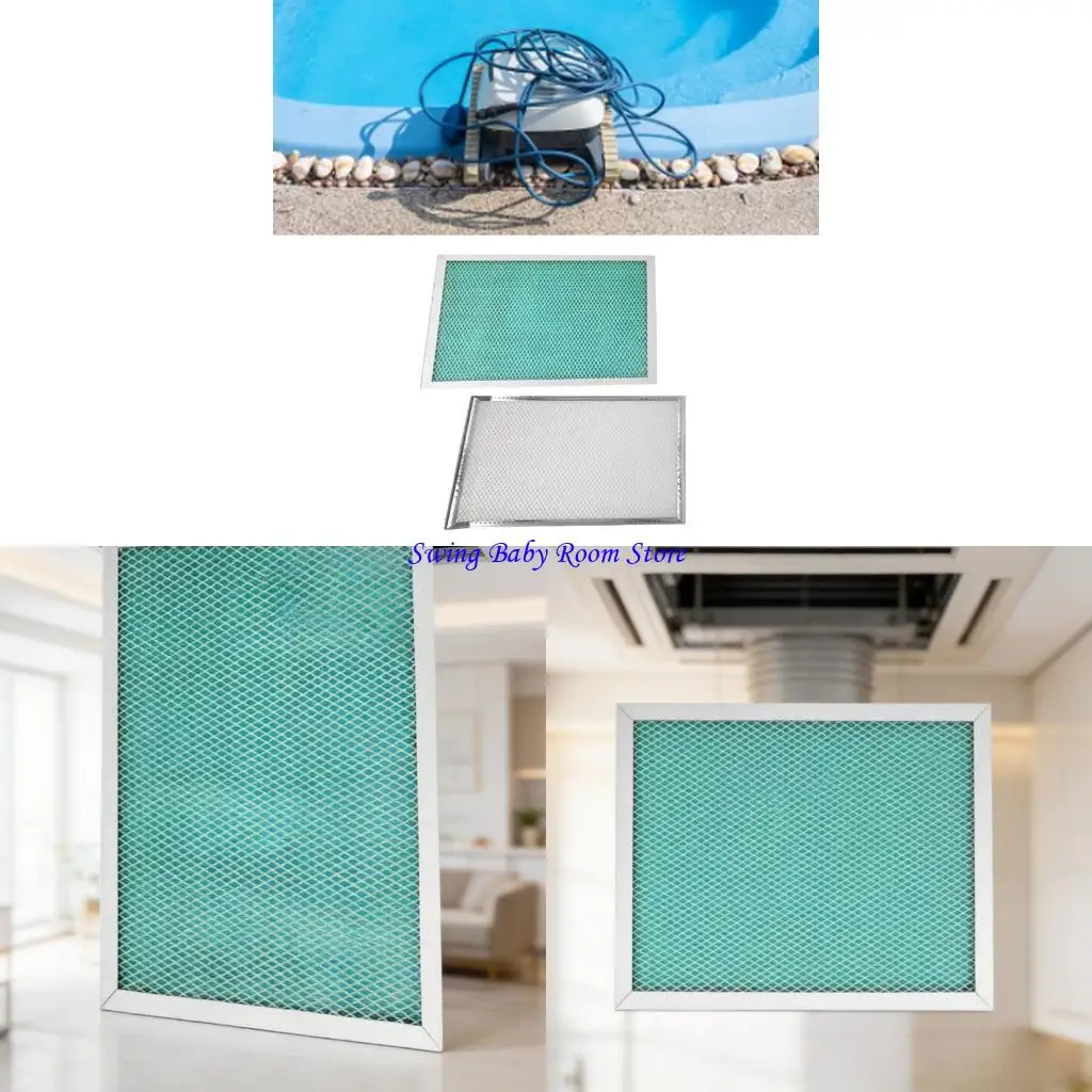 K1AD Household Ventilation Replacement Filter Panel for Routine Maintenance, MERV 8 Synthetic Media with Metal Frame and Support