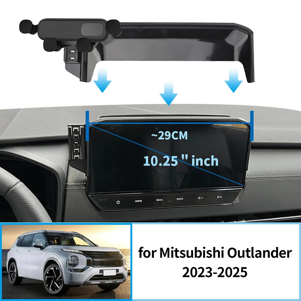 

Car Mobile Phone Holder for Mitsubishi Outlander 2022-2024 (12.25in) GPS Bracket Navigation Stand Auto Accessories