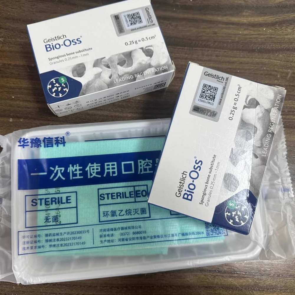 Geistlich Bio-Oss Bone Graft Powder Tooth Repair Collagen Bio-Gide Resorbable Biological Membrane  Dental Restorative Periosteum