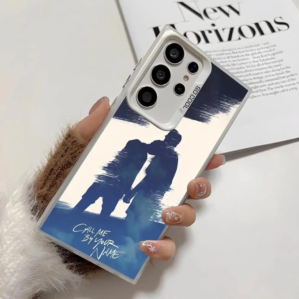 اتصل بي باسمك حافظة لهاتف سامسونج جالاكسي S25 S24 S22 S23 Ultra S21 S23 Plus 5G غطاء لامع من البولي يوريثان الحراري مقاوم للصدمات Funda #5