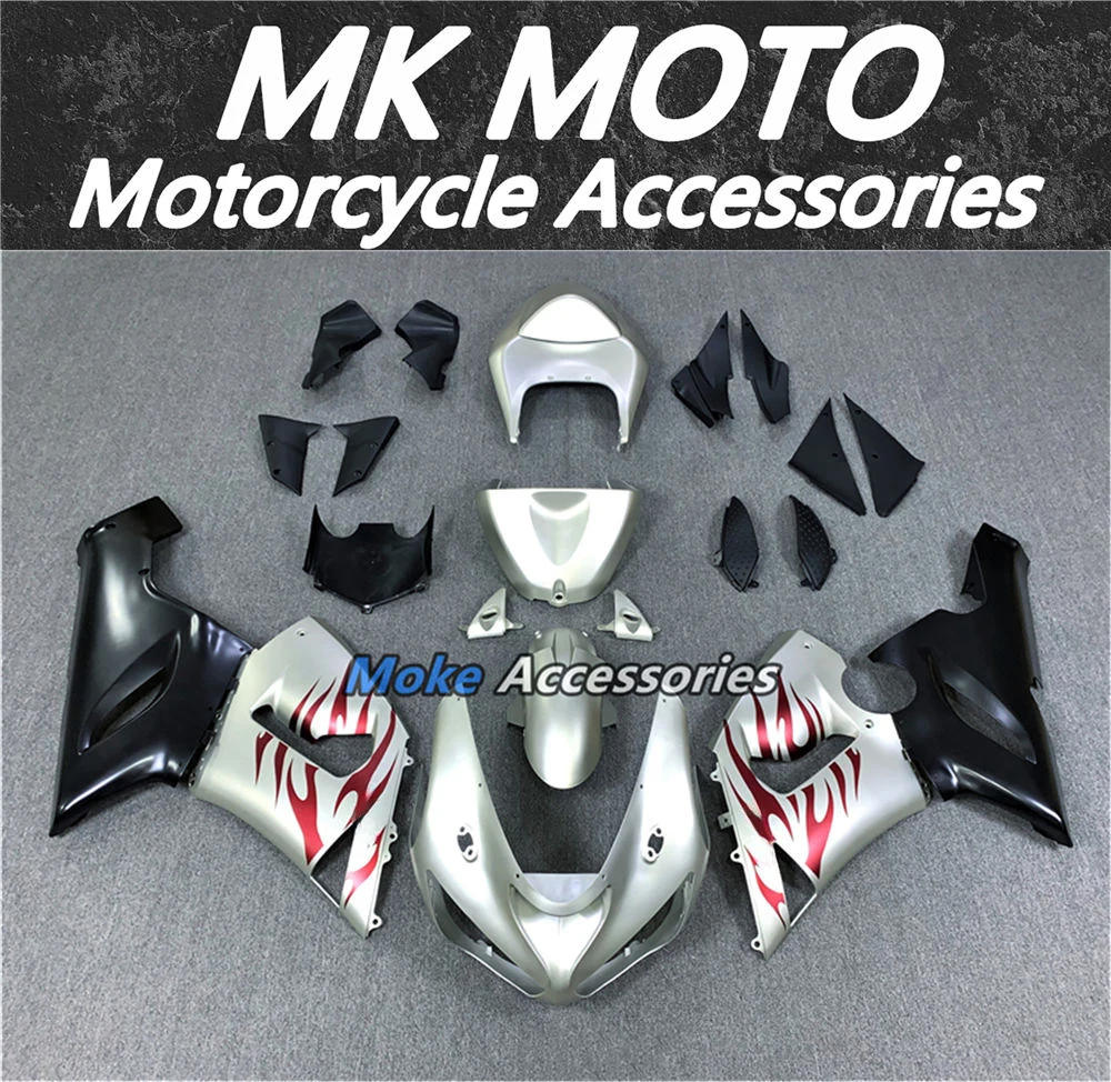 

Motorcycle Fairings Kit Fit For ZX-6R 2005-2006 636 Bodywork Set High Quality Abs Injection Ninja champagne Flame