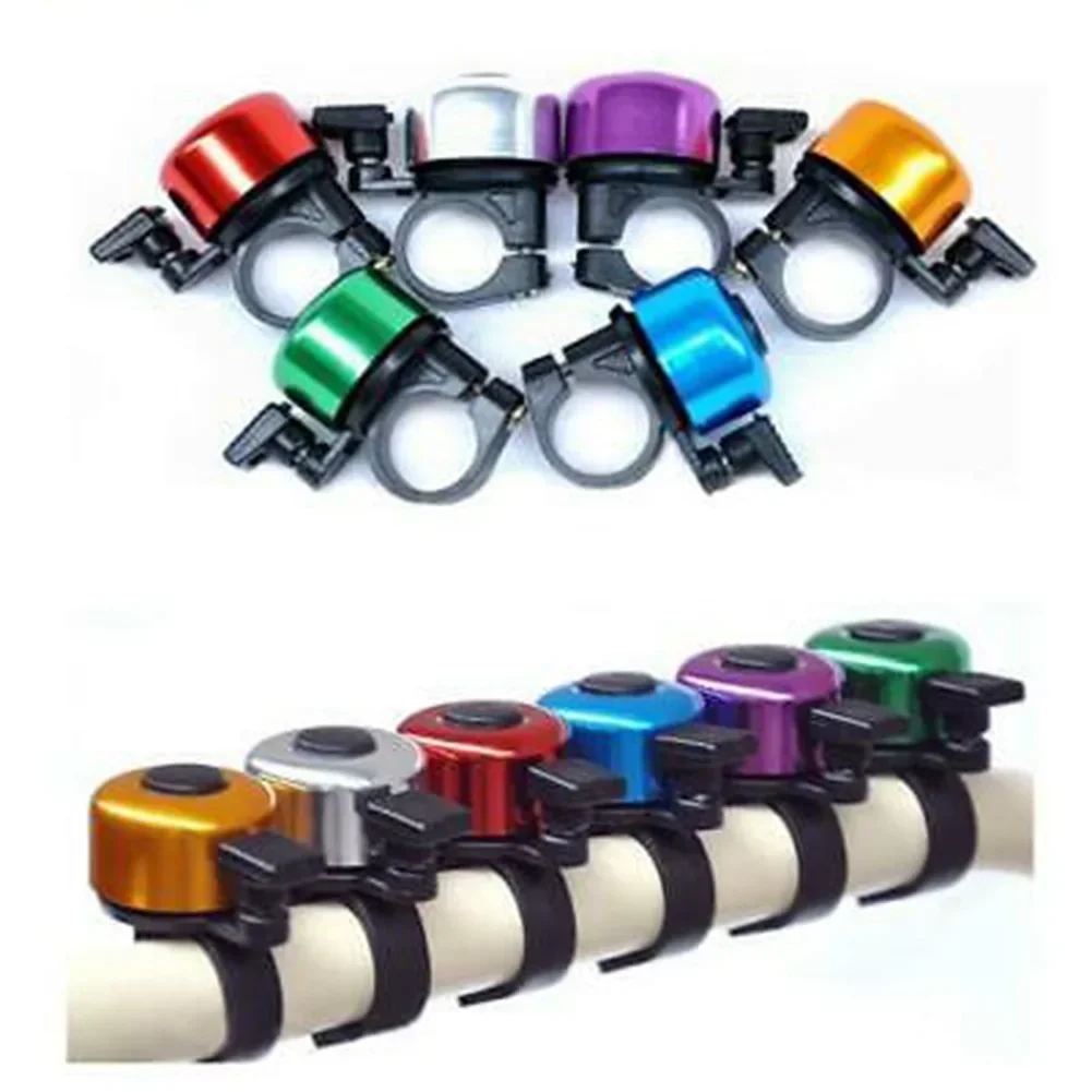 Cute Mini Bicycle Handlebar Bell Touch Ring Aluminium Alloy Bike Cycling Horn Diverse Colors For Standard Handlebar Diameter