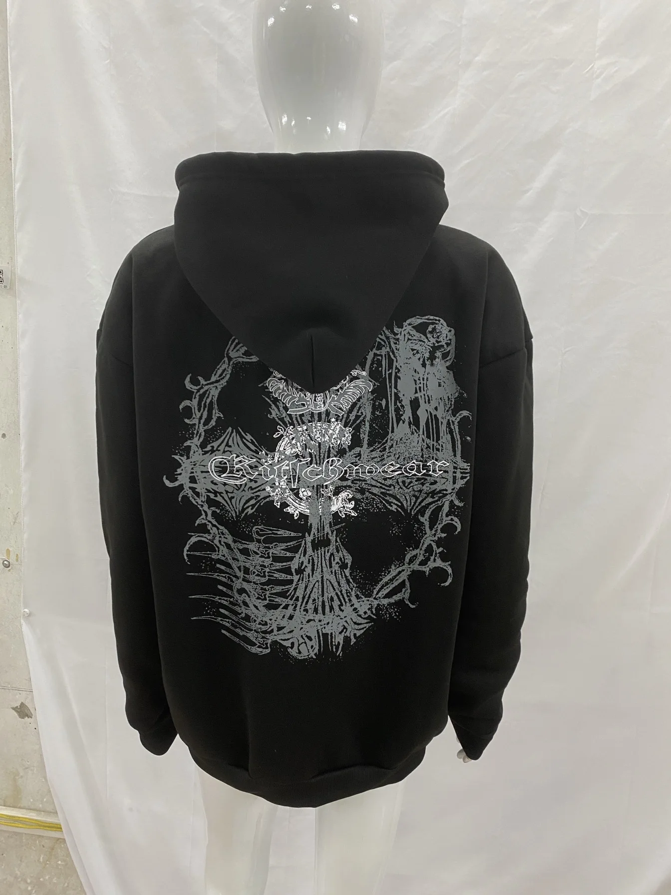 Américain rétro lâche personnalité impression pull automne et hiver saison à capuche à manches longues pull top Y2K vêtements