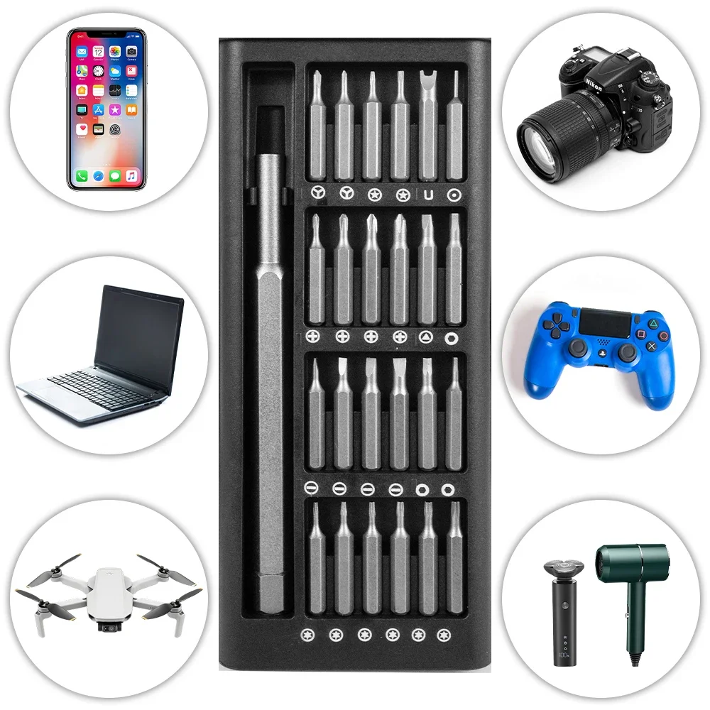 25/63 in 1 Magnetic Precision Screwdriver Set Mini Tools Kit for Mobile Phone PC Repair Professional Hardware with Torx Hex Bits