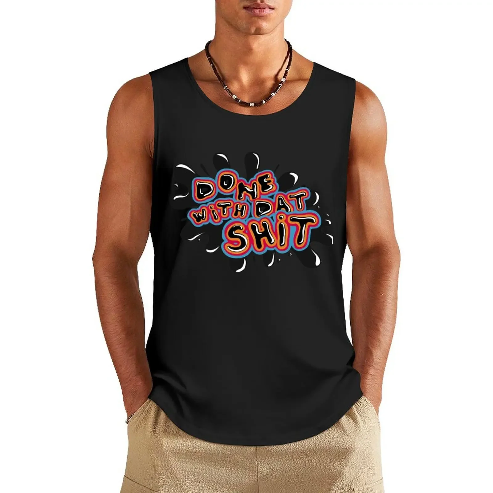 The Mighty Boosh Funk quote Tank Top gym training accessories Body man T-shirt Men's gym