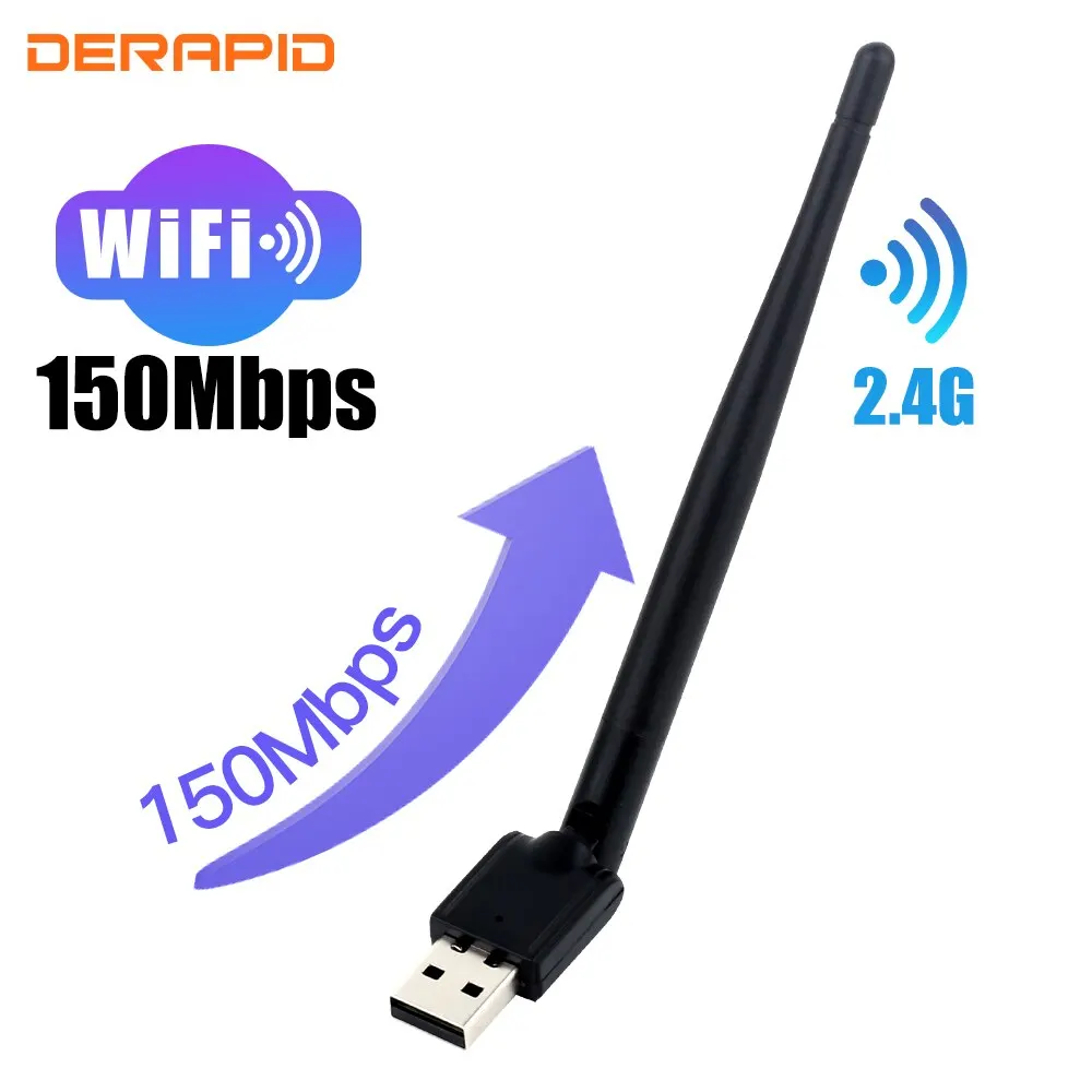 USB Wifi Adapter 150Mbps Mini 2.4GHz USB Antenna Wireless Dongle MT7601 Network Card For Laptop/PC USB Ethernet WiFi Receiver