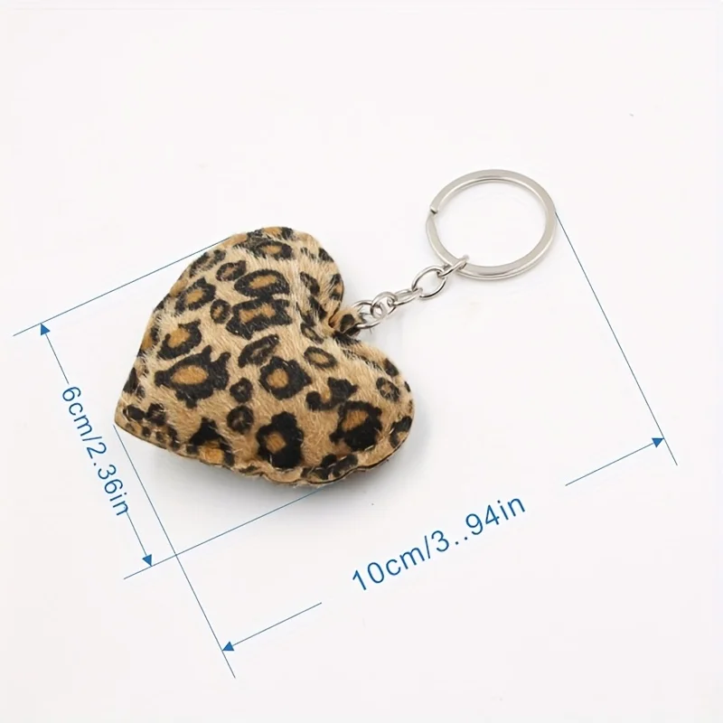 

Charming Leopard Print Keychain - Ideal for Car Decor & Bag Charms, Durable, Wonderful Fashion Gift for All