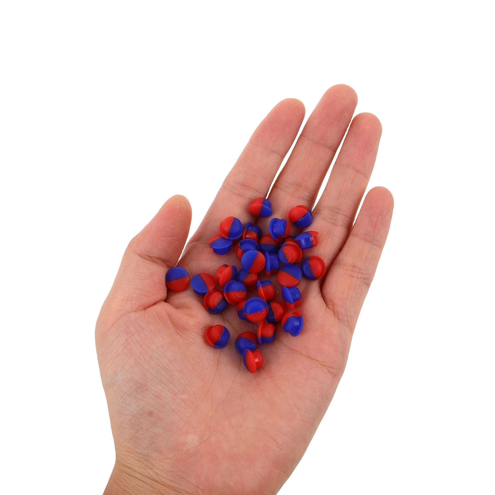 

40Pcs Water Tap Accessories Hot Cold Faucet Indicator Red Blue Buttons for 6.7mm Hole Handles Kitchen Bathroom Replacement Parts