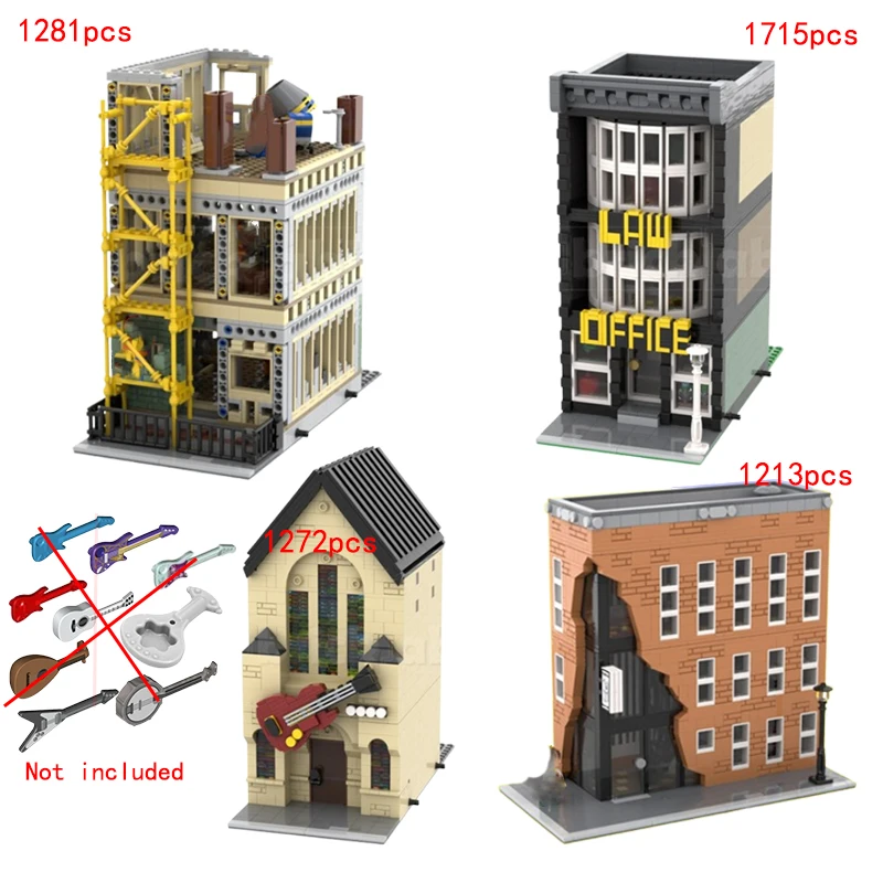 スポットMOC- 173242 176790   小さな粒子組み立てビルディングブロック都市建築シリーズクリエイティブモデル組立飾り