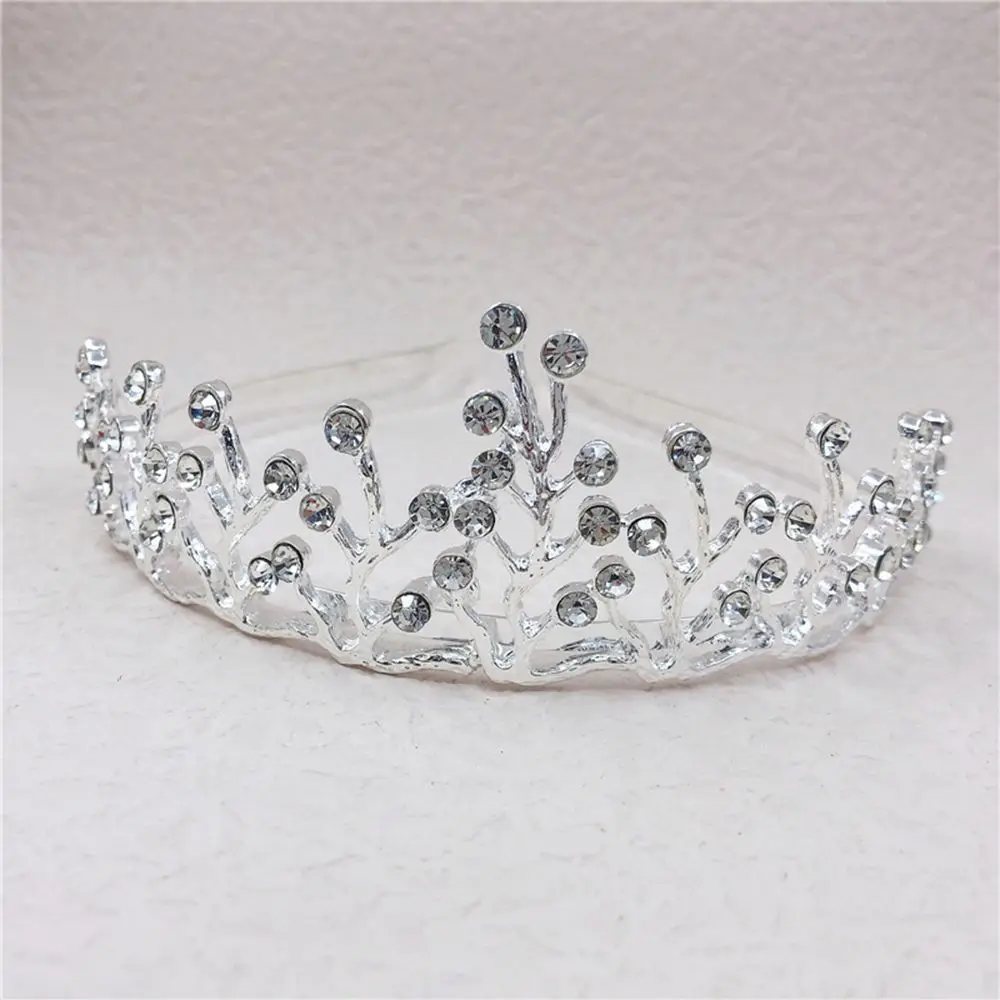 

Headwear Trendy Crown Girls Love Heart Bridesmaid Ornament Kids Crystal Tiara Korean Hair Comb Wedding Jewelry Hair Accessories