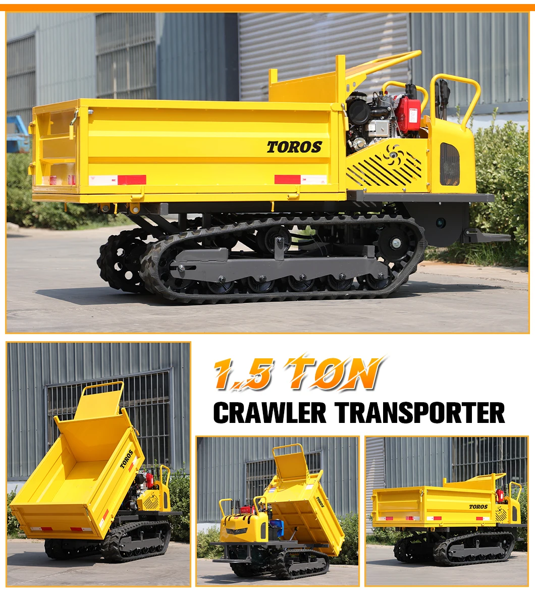 Hochwertiger 3-Tonnen-Raupenwagen-Transporter, maßgeschneiderter Raupen-Muldenkipper, geeignet für All-Terrain-Raupen zum Verkauf – Detail 8