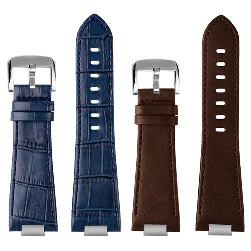 Metal quick release design watchband for Tissot prx T137410/410 watch genuine leather watch with watch chain accessories 26-12mm