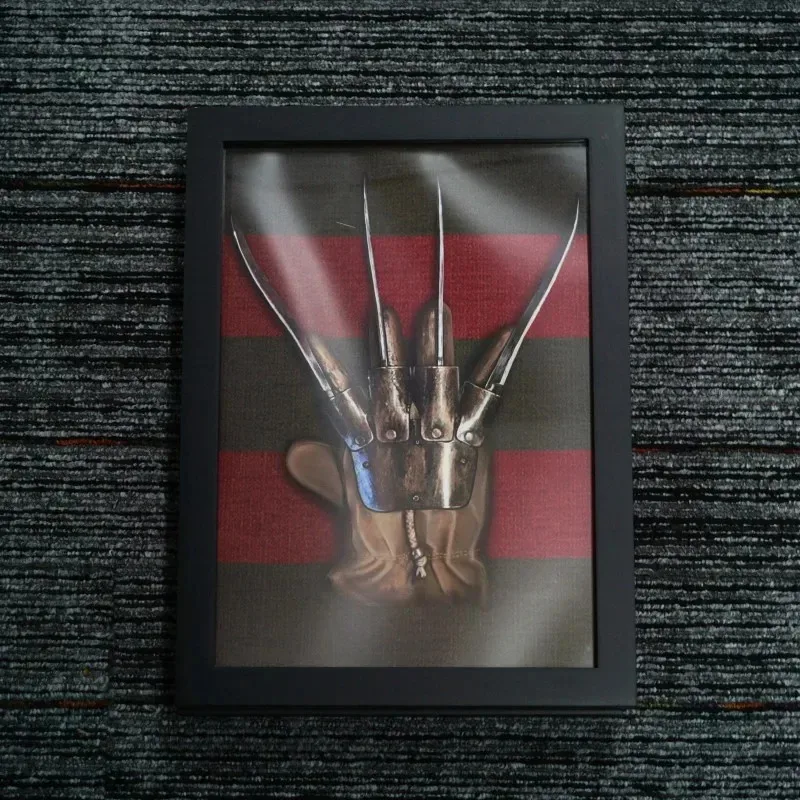 

Freddy Krueger Halloween Elm Street Gloves and Sweaters Showcase Nightmare Wooden Photo Frame