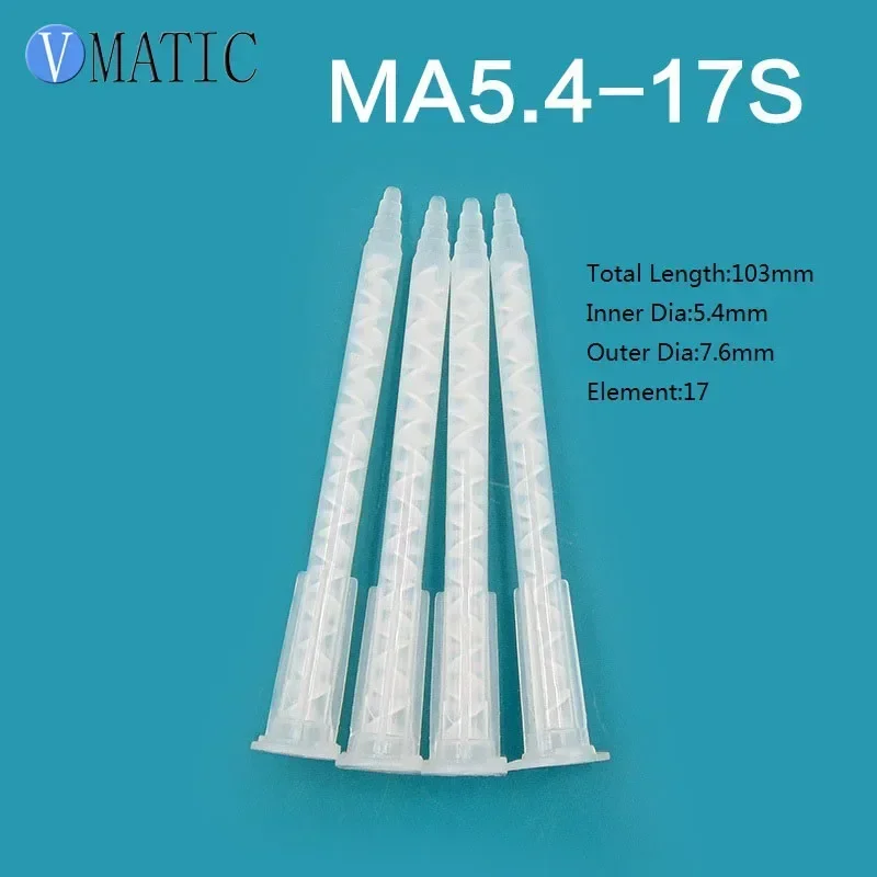 Système de mélange statique à buse hélicoïdale MA5.4-17S à haute efficacité, processeur époxy double Cure