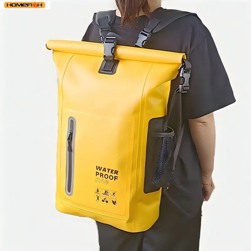 Waterproof Kayak Dry Bag Drift Swimming Backpack Large River Trekking Shoulder Beach Diving Dry Rafting Canoeing PVC Camping Bag image 5