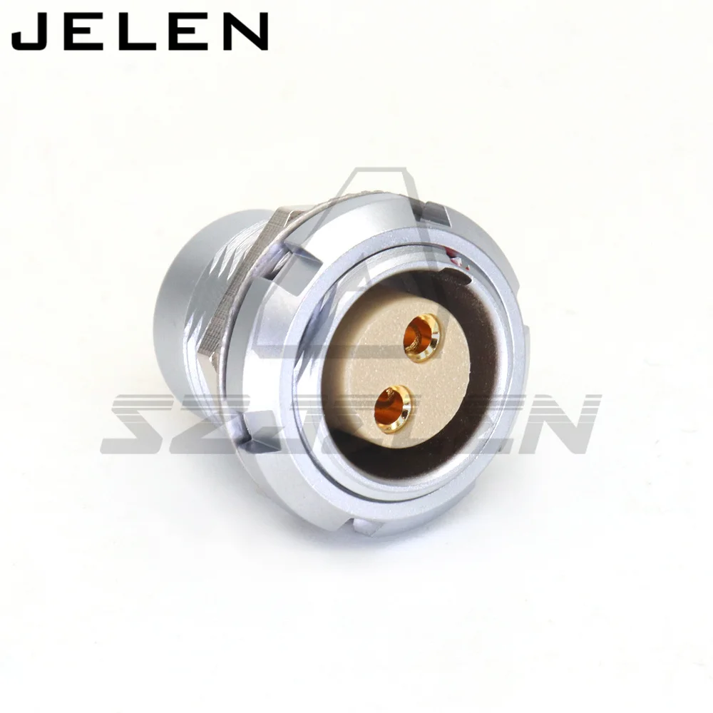 ECG 2B 2 3 4 5 6 7 8 10 12 14 16 18 19 26 32pins Metal panel installation connector socket 15mm aperture