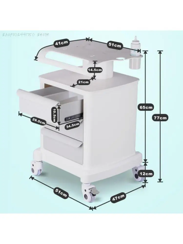 Dental Oral Clinic Oral Scanning Equipment And Instruments Mobile Trolley Beauty Salon Medical Special Base Shelf Trolley