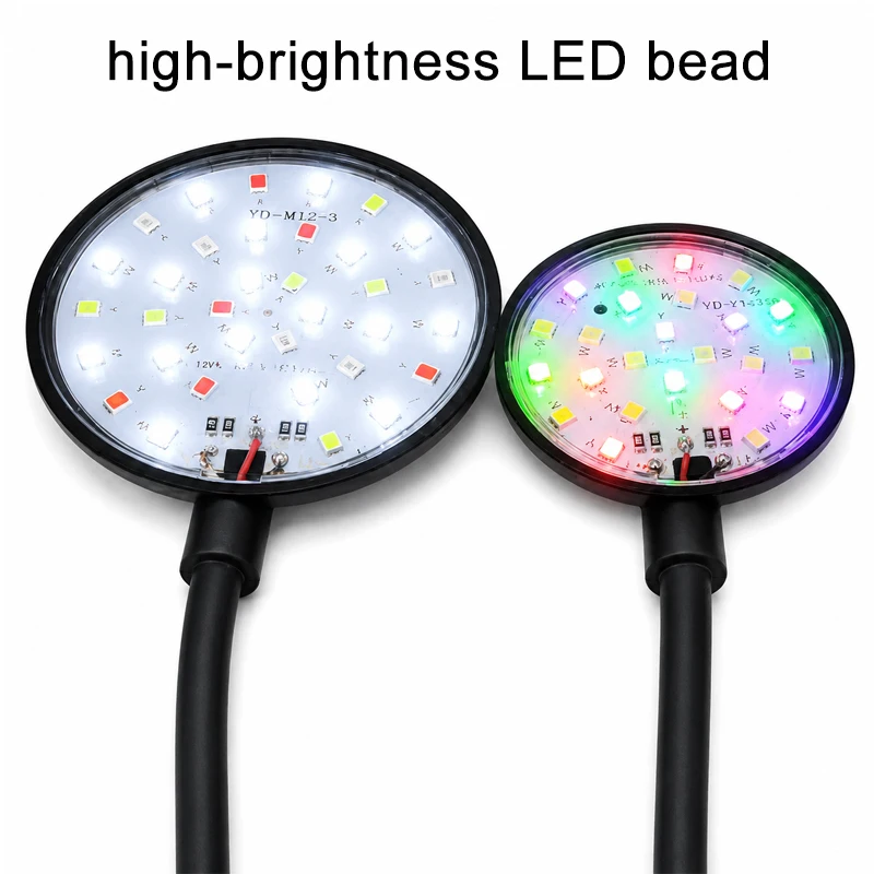 USB Aquarium LED-Lampe Fischbecken-Beleuchtung Deko Aquatische Pflanzen Mehrere Modi Dimmbare Helligkeit Vollspektrum Mini-Klemmleuchte 5V – Detail 7
