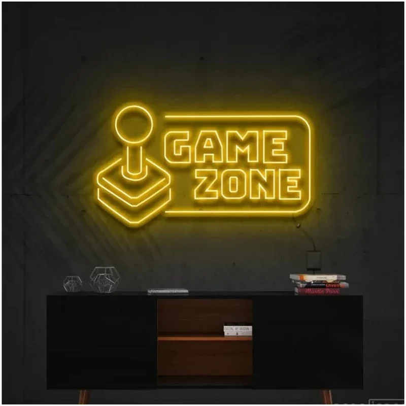 Letrero de neón LED para amantes de los juegos, decoración colgante para el hogar, sala de juegos, decoración de pared, fiesta, regalos de cumpleaños