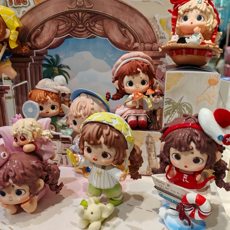 

Hot Heyone Fufu The Happy Collection Series Blind Box Doll Action Figure Mystery Box Anime Statue Desk Surprise Bag Gift Toy