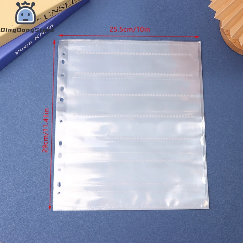 10Pcs 135/120 Negatives Film Storage Pages Acid-free Bags Black&White Color Film Slide Preservers Pages Acid-free Film Bags