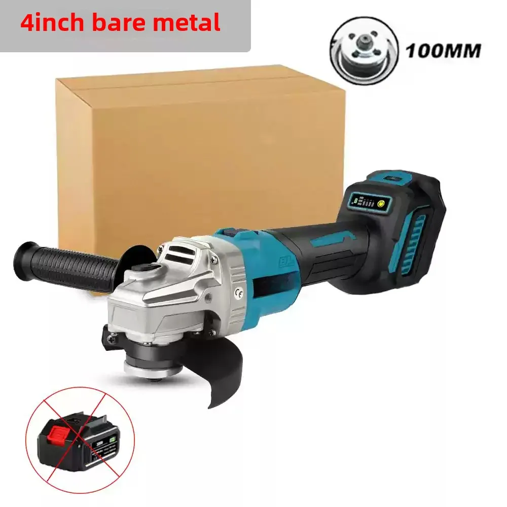 100mm 20000RPM Brushless Wireless Electric Angle Grinder Rechargeable 3 Speed Grinding Cutting Machine For Makita 18V Battery