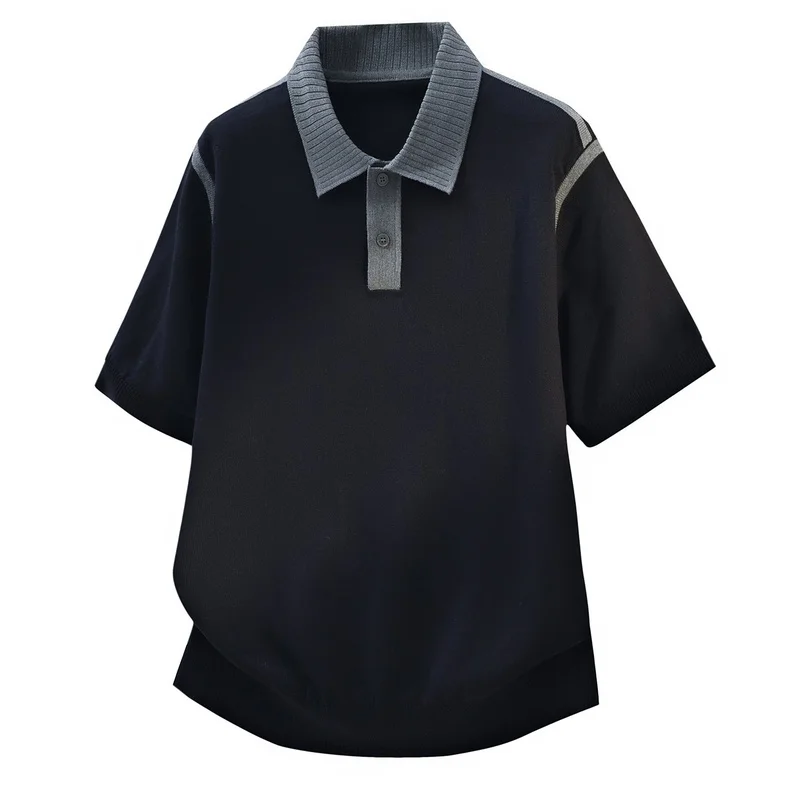 2026 Summer New Men's Fashion Slim Knitted Polo Shirt Casual Comfortable High Quality Breathable Short Sleeve polo shirts men