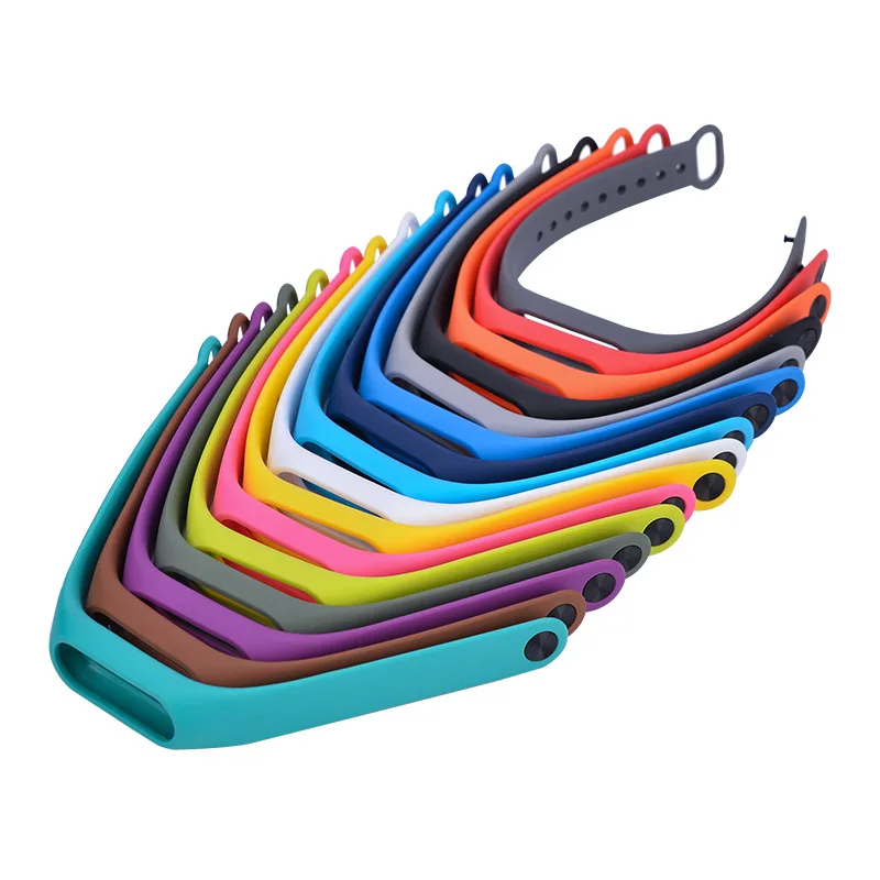 샤오미 미 밴드 2 용 실리콘 스트랩, 스마트 워치 액세서리, 다채로운 손목 밴드, 미 밴드 2 용 손목 스트랩