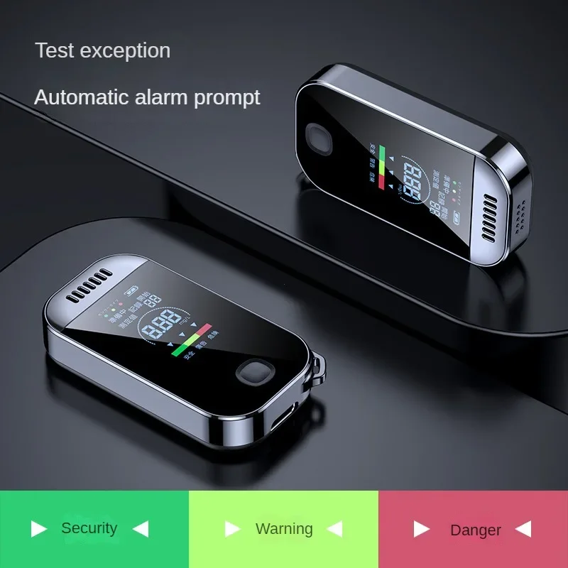 NEW Digital Breath Alcohol Tester Professional Breathalyzer With LCD Display USB Rechargeable Electronic Alcohol Tester Keychain