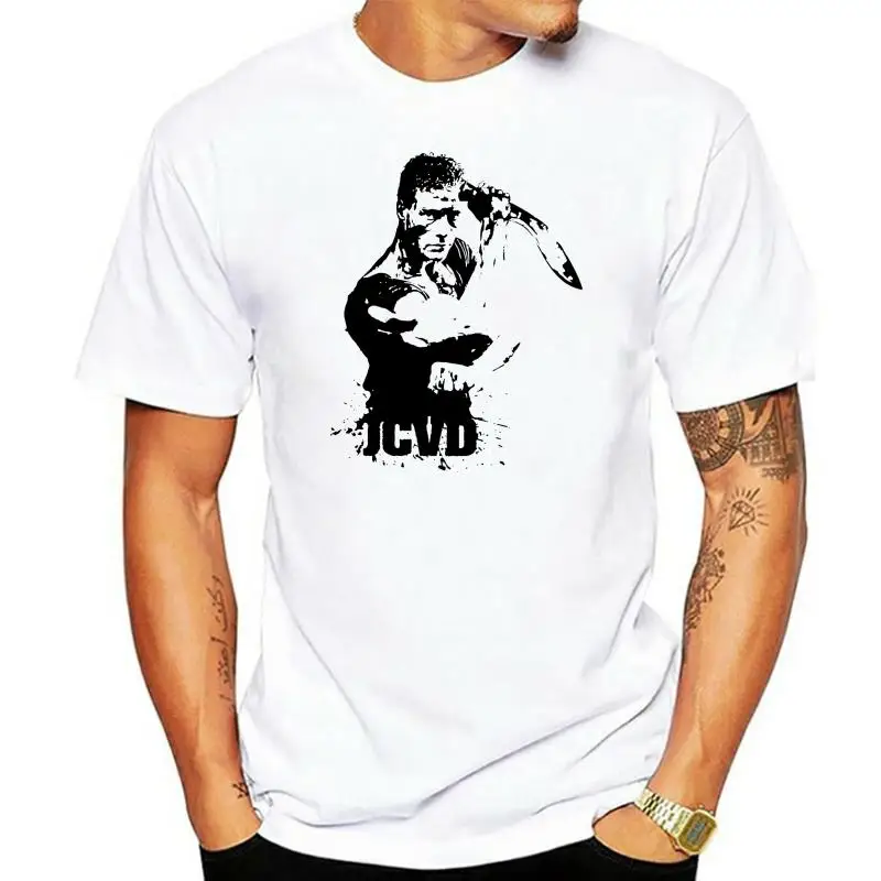 Jean Claude Van Damme jcvd white t shirt top - mens and kids sizes