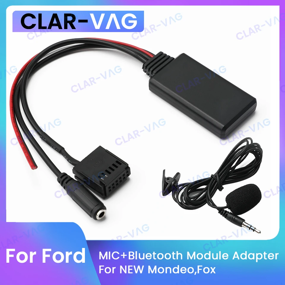 

For Ford Mondeo Focus Bluetooth 5.0 Module Receiver Adapter Radio Stereo AUX Cable Adapter 5000 6000 CD