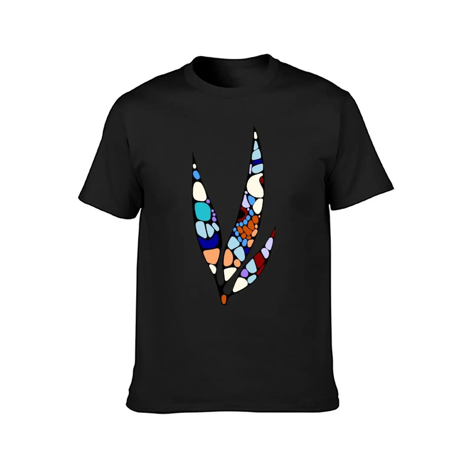 Brightly colored designer leaves to brighten any mood T-Shirt tops shirts graphic tees t shirt for men