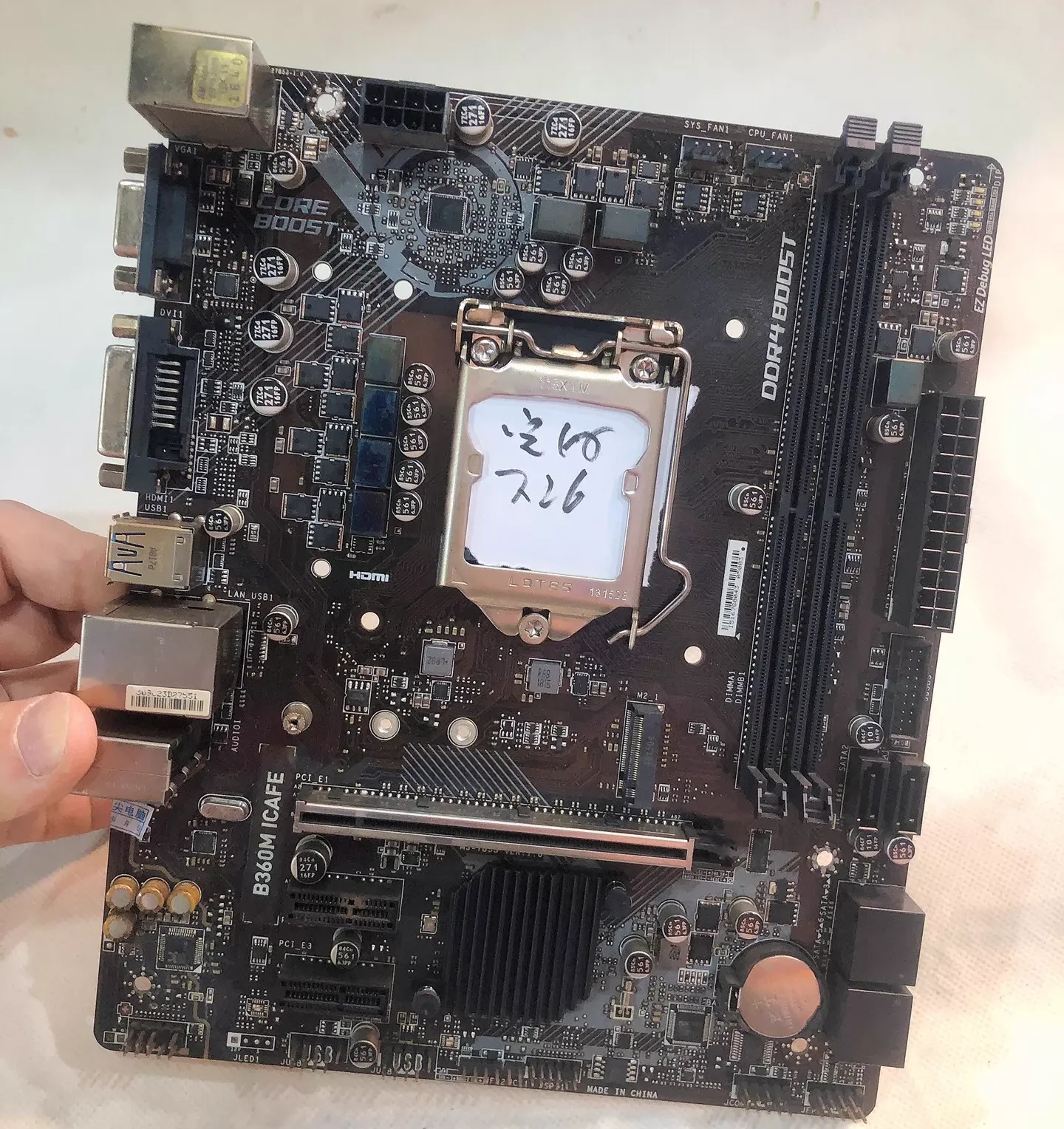 For MSI B360M ICAFE Desktop Motherboard LGA 1151 DDR4 VGA DVI Mainboard 100% Tested OK Fully Work