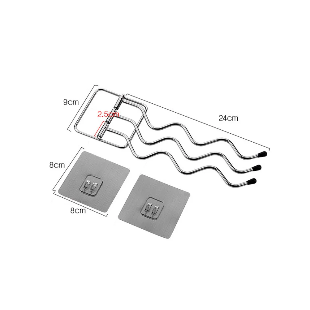 

Durable Iron Towel Holder 24x9cm Rotatory Towel Rack Bathroom Accessories Rustproof Space Saver for Bath and Kitchen