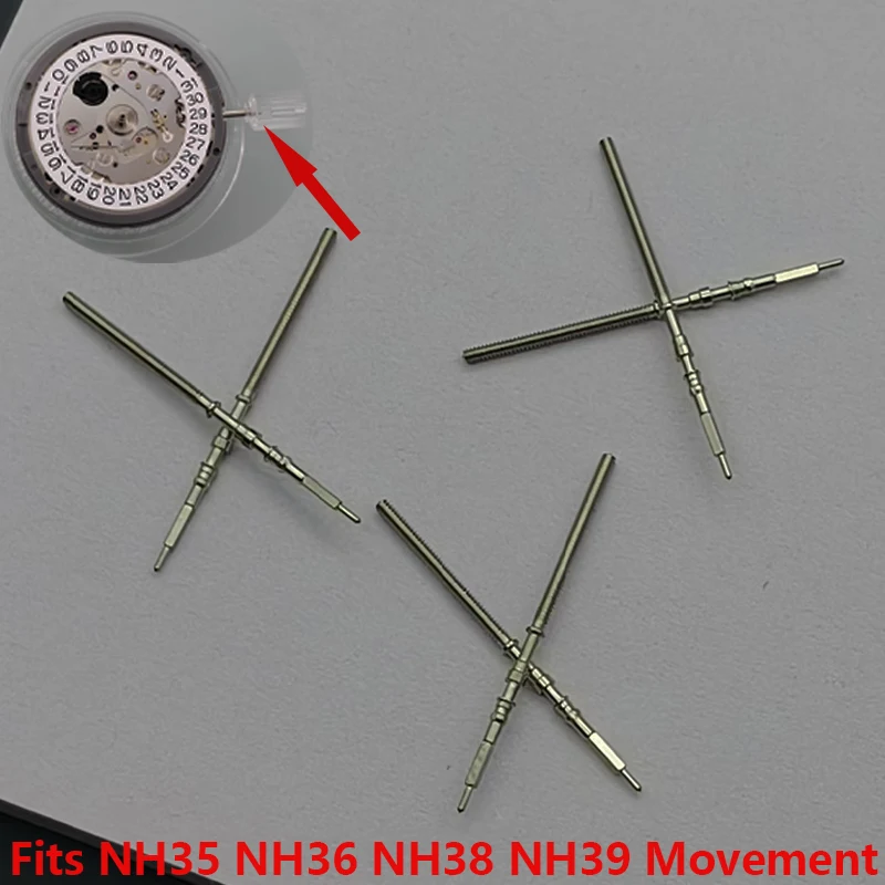 NH35 Case Watch Crown Stem Parts Fits NH35 NH36 NH38 NH39 Movement Watch Repair Watch Crown Stem Watch Crown Stem Parts