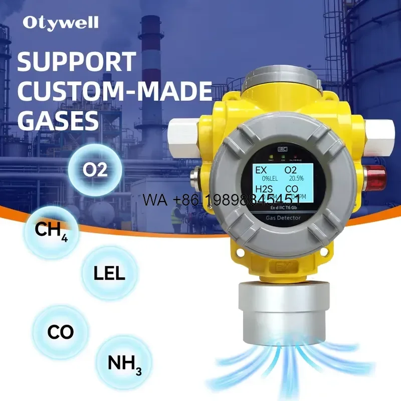 Wmwmnu High Precision Composite Gas Sensor Detector for NH3 CO2 H2S Ex CO Monitoring System with Infrared Remote Control